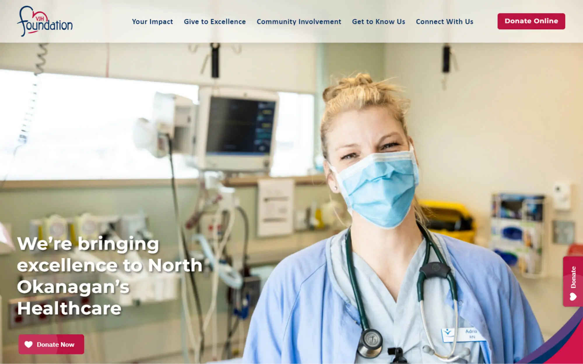 Vernon Jubilee Hospital Foundation website